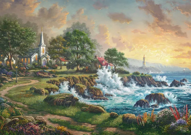 Puzzle Refuge au Bord de la Mer - 1000 pièces van Schmidt Spiele – doos 1 van 2