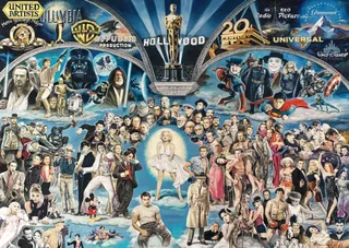 Puzzle Renato Casaro - Hollywood - 1000 pièces de Schmidt Spiele – boîte 1 sur 2