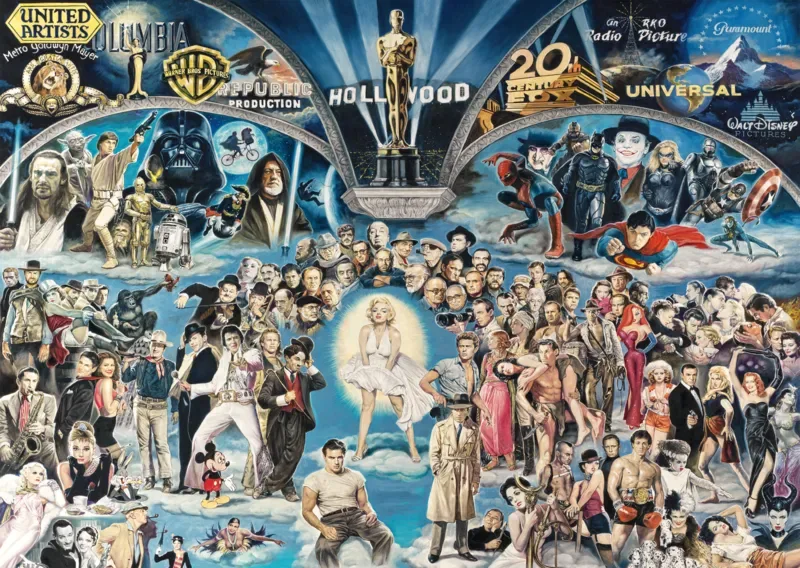 Puzzle Renato Casaro - Hollywood - 1000 pièces de Schmidt Spiele – boîte 1 sur 2