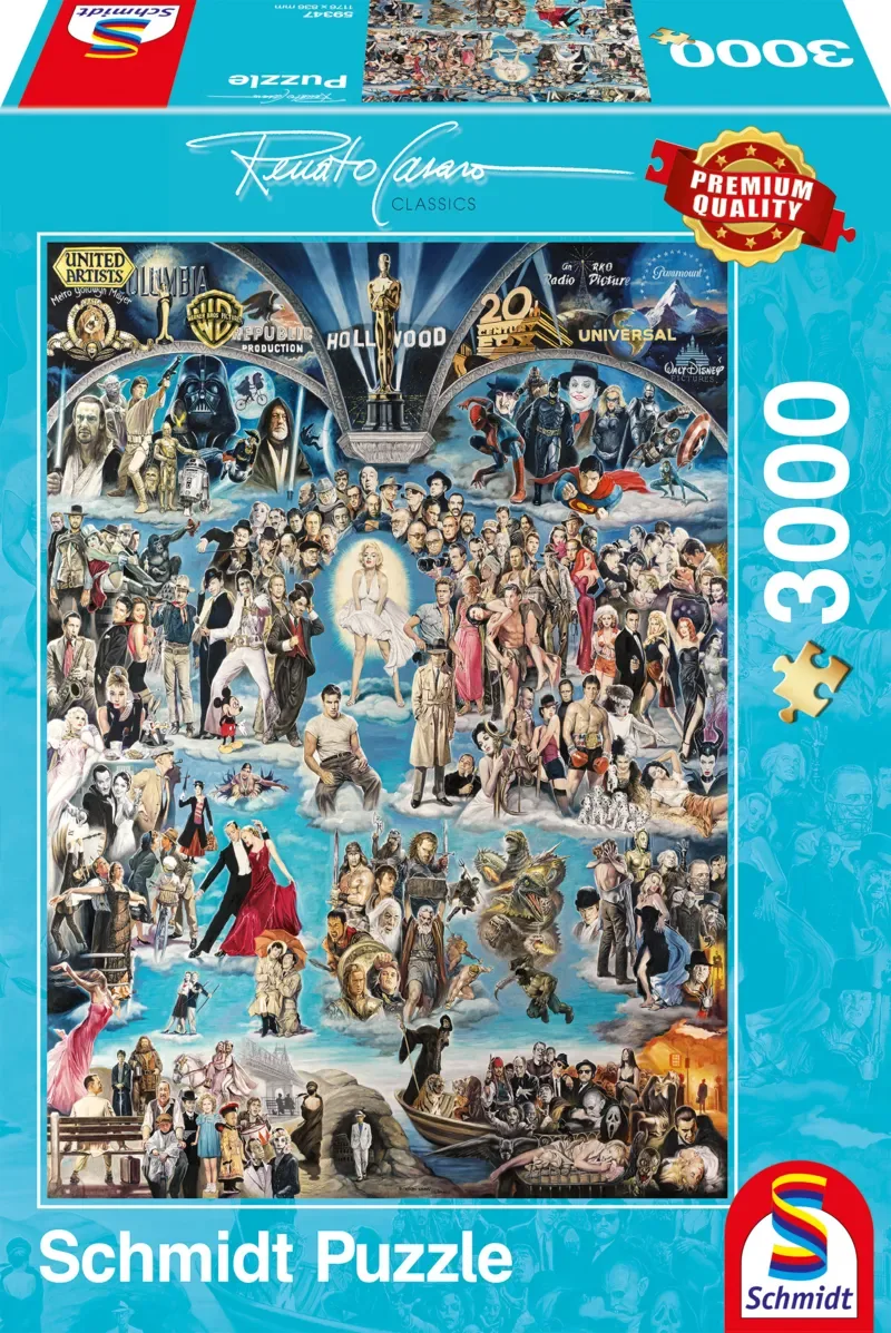Puzzle Renato Casaro - Hollywood XXL - 3000 pièces van Schmidt Spiele – doos 2 van 2