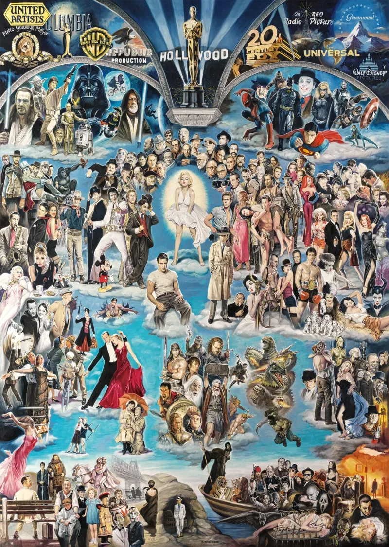 Puzzle Renato Casaro - Hollywood XXL - 3000 pièces van Schmidt Spiele – doos 1 van 2