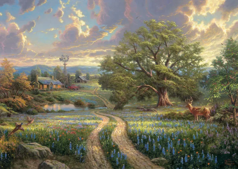 Puzzle Résidence Champêtre - 1000 pièces de Schmidt Spiele – boîte 1 sur 2