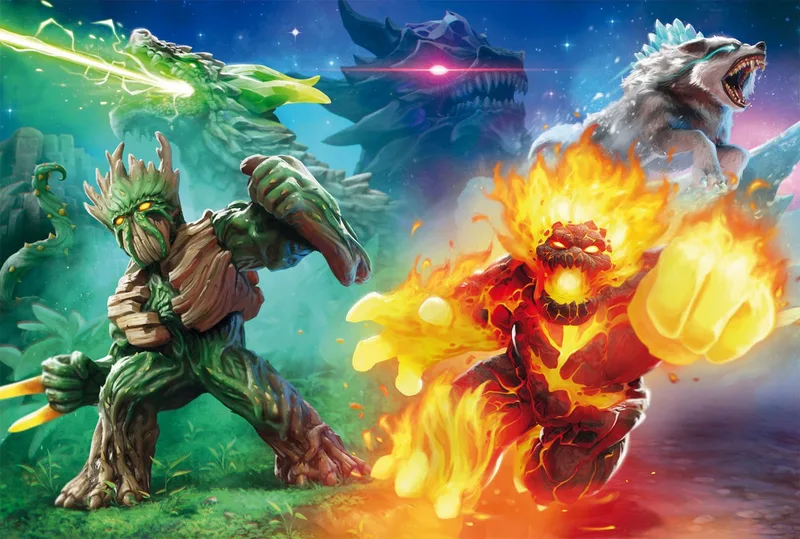 Puzzle Schleich Eldrador, Kampf der Welten, 200 Puzzleteile, mit Add-on (eine Original Figur), Made in Europe de Schmidt Spiele, édition Multicolore – boîte 2 sur 3
