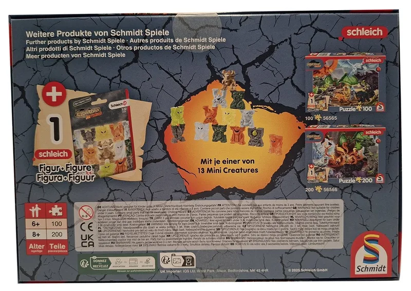 Puzzle Schmidt Puzzle Eldrador Creatures Fiese Kreaturen Puzzle-Set, 200 Puzzleteile de Schmidt Spiele, édition Multicolore – boîte 2 sur 2