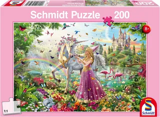 Puzzle Schöne Fee im Zauberwald, 200 Puzzleteile de Schmidt Spiele, édition Multicolore – boîte 1 sur 2
