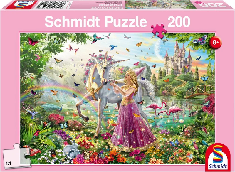Puzzle Schöne Fee im Zauberwald, 200 Puzzleteile de Schmidt Spiele, édition Multicolore – boîte 1 sur 2