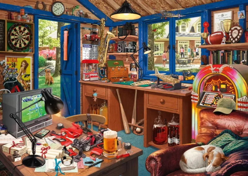 Puzzle Secret Puzzle - Atelier du Père - 1000 pièces van Schmidt Spiele – doos 1 van 2