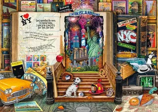 Puzzle Souvenirs de New York - 1000 pièces de Schmidt Spiele – boîte 1 sur 2