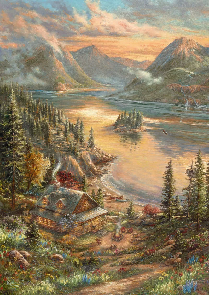 Puzzle Splendeur au Bord du Lac - 500 à 999 pièces de Schmidt Spiele – boîte 1 sur 2
