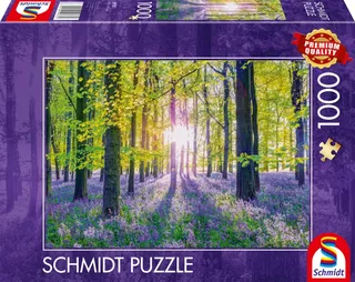 Puzzle Tapis de Campanules dans les Bois - 1000 pièces de Schmidt Spiele – boîte 2 sur 2