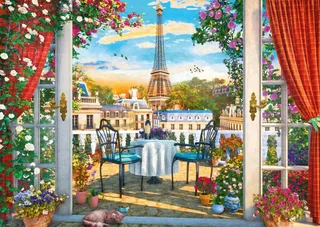 Puzzle Terrasse à Paris - 1000 pièces van Schmidt Spiele – doos 1 van 2
