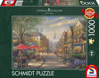 Puzzle Thomas Kinkade, Café à Munich - 1000 pièces van Schmidt Spiele – doos 2 van 2
