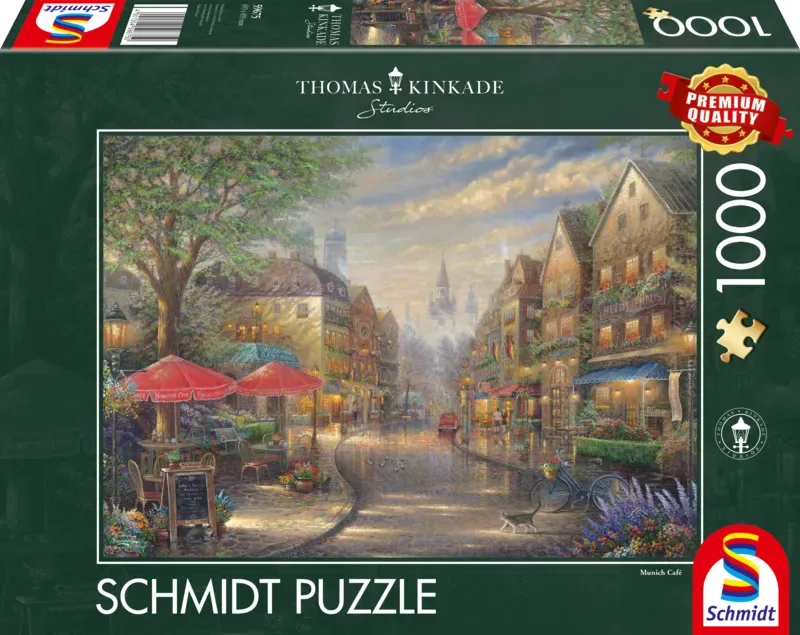 Puzzle Thomas Kinkade, Café à Munich - 1000 pièces van Schmidt Spiele – doos 2 van 2