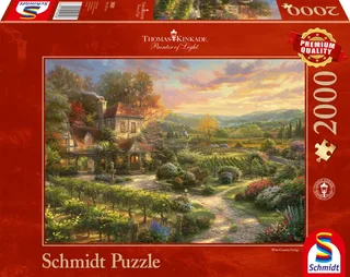 Puzzle Thomas Kinkade - Dans le Vignoble - 2000 pièces de Schmidt Spiele – boîte 2 sur 2
