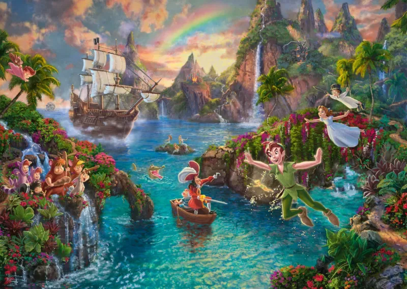 Puzzle Thomas Kinkade, Disney - Peter Pan - 1000 pièces van Schmidt Spiele – doos 1 van 2