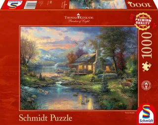 Puzzle Thomas Kinkade, Paradis Naturel - 1000 pièces van Schmidt Spiele – doos 2 van 2
