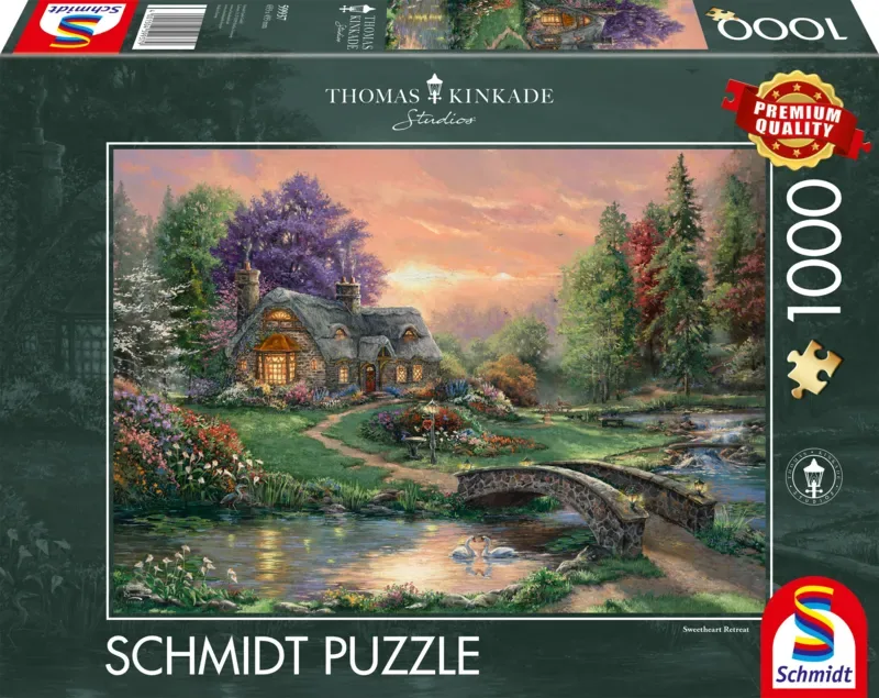 Puzzle Thomas Kinkade - Retraite Chérie - 1000 pièces van Schmidt Spiele – doos 2 van 2