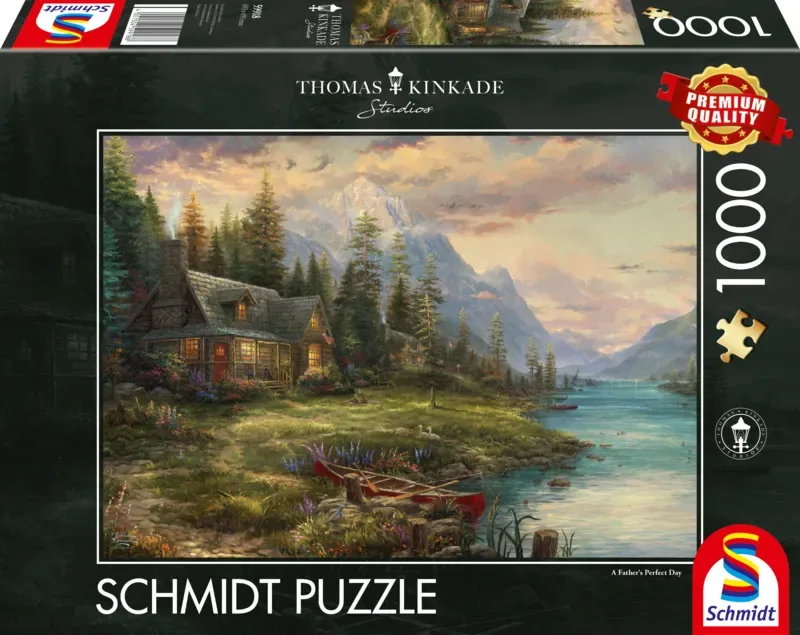 Puzzle Thomas Kinkade - Sortie de la Fête des Pères - 1000 pièces van Schmidt Spiele – doos 2 van 2