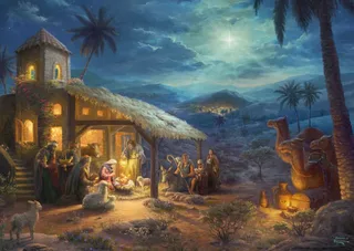 Puzzle Thomas Kinkade, Spirit, la Naissance de Jésus - 1000 pièces von Schmidt Spiele – Schachtel 1 von 2