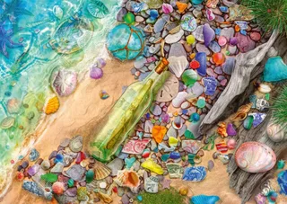Puzzle Trouvailles Marines Étincelantes - 1000 pièces de Schmidt Spiele – boîte 1 sur 2