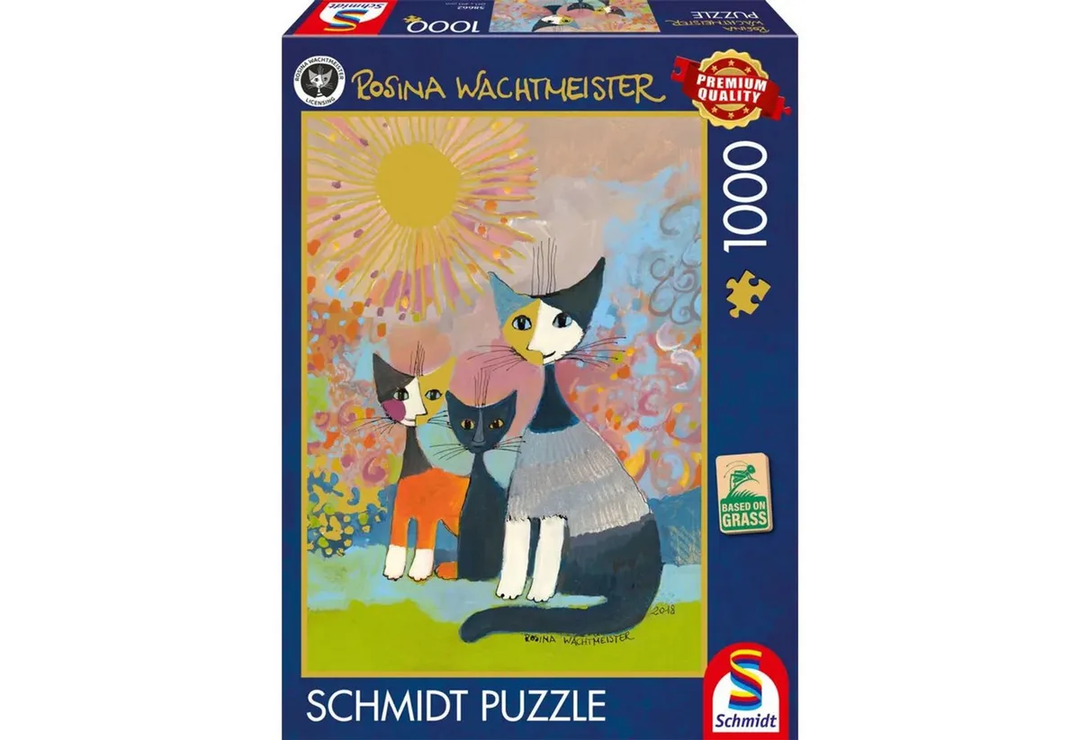 Puzzle Unter goldener Sonne, 1000 Puzzleteile från Schmidt Spiele – kartong