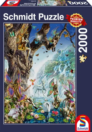 Puzzle Vallée Des Fées des Eaux - 2000 pièces van Schmidt Spiele – doos 2 van 2