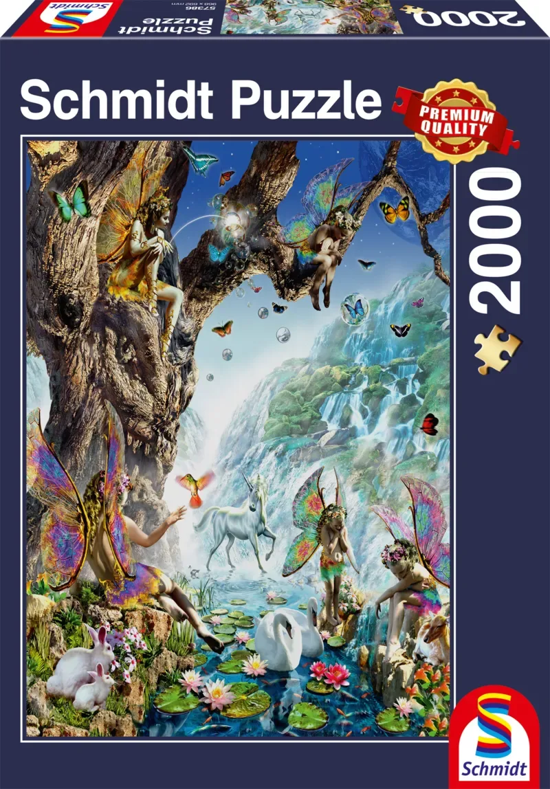 Puzzle Vallée Des Fées des Eaux - 2000 pièces van Schmidt Spiele – doos 2 van 2