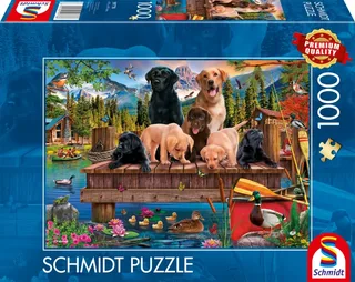 Puzzle Villégiature Canine - 1000 pièces van Schmidt Spiele – doos 2 van 2