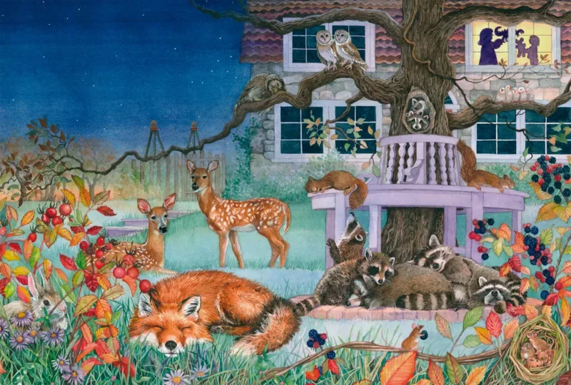 Puzzle Visite Nocturne des Animaux - 100 à 149 pièces de Schmidt Spiele – boîte