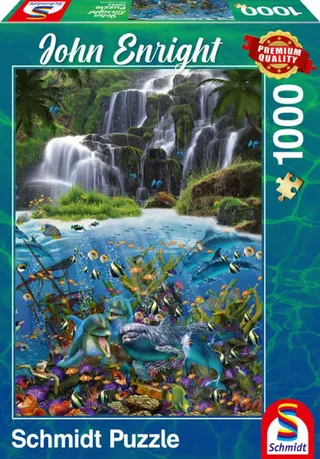 Puzzle Wasserfall, 1000 Puzzleteile van Schmidt Spiele – doos 1 van 2