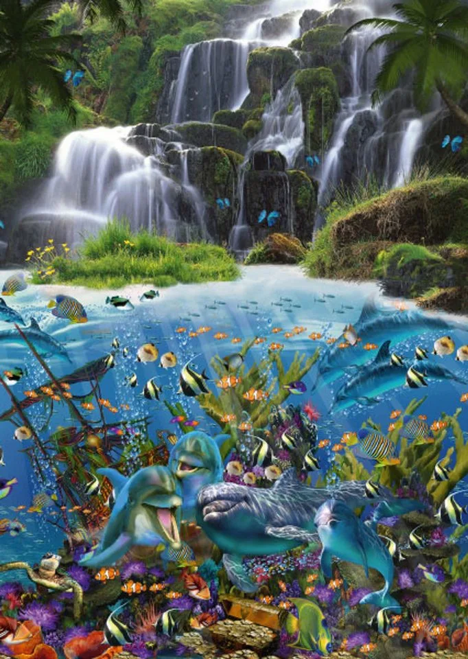 Puzzle Wasserfall, 1000 Puzzleteile van Schmidt Spiele – doos 2 van 2
