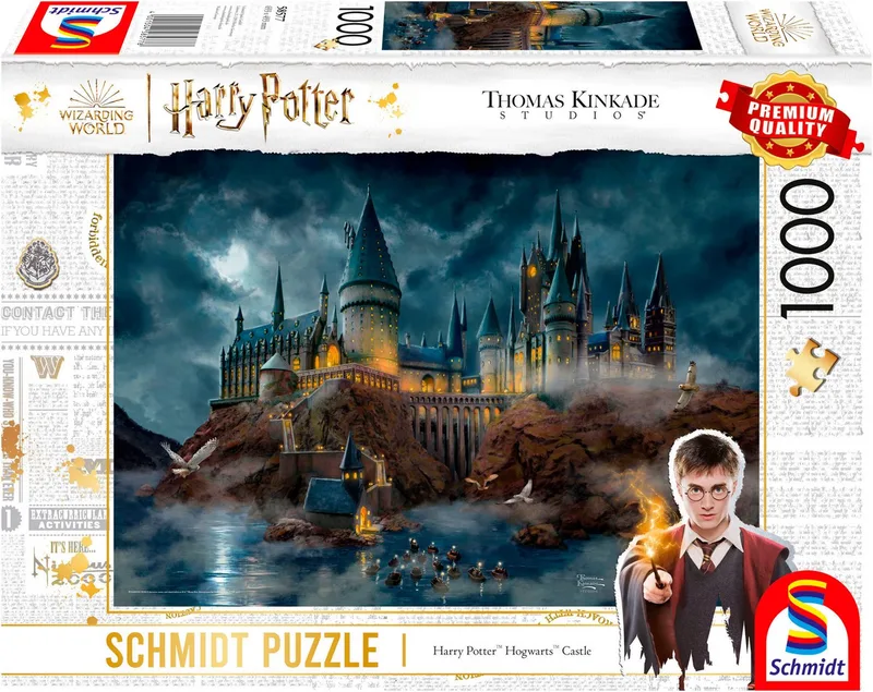 Puzzle Wizarding World, Harry Potter™, Hogwarts Castle von Thomas Kinkade, 1000 Puzzleteile, Made in Germany de Schmidt Spiele, édition Multicolore – boîte 1 sur 2