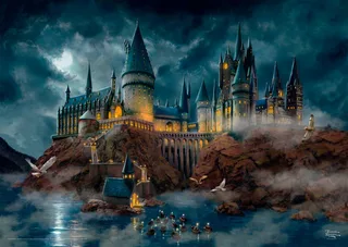 Puzzle Wizarding World, Harry Potter™, Hogwarts Castle von Thomas Kinkade, 1000 Puzzleteile, Made in Germany de Schmidt Spiele, édition Multicolore – boîte 2 sur 2