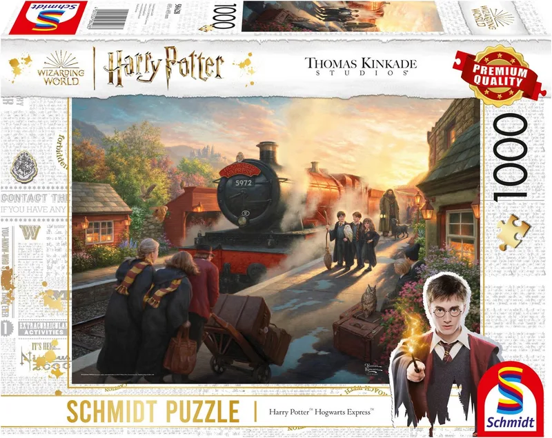 Puzzle Wizarding World, Harry Potter™ Hogwarts Express™ von Thomas Kinkade, 1000 Puzzleteile, Made in Germany de Schmidt Spiele, édition Multicolore – boîte 1 sur 2