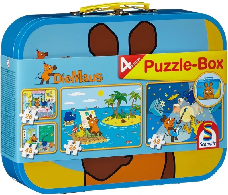 Pz Die Maus Im Metallkoffer 2X26T, 2X48T from Schmidt Spiele, Multicolour edition – box
