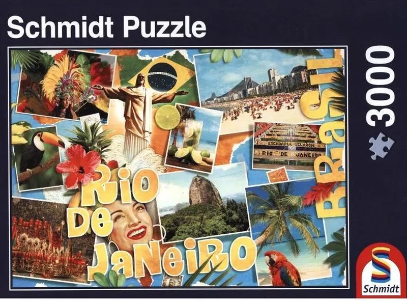 Rio de Janeiro - Legpuzzel - 3000 Stukjes de Schmidt Spiele, édition Multicolore – boîte