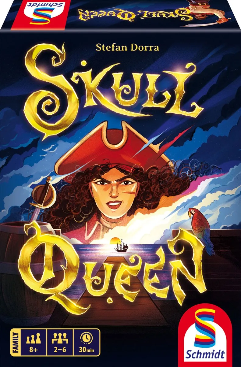 Skull Queen - Kaartspel - Tactisch slagenspel met piratenthema - vanaf 8 jaar - 2-6 spelers van Schmidt Spiele – doos