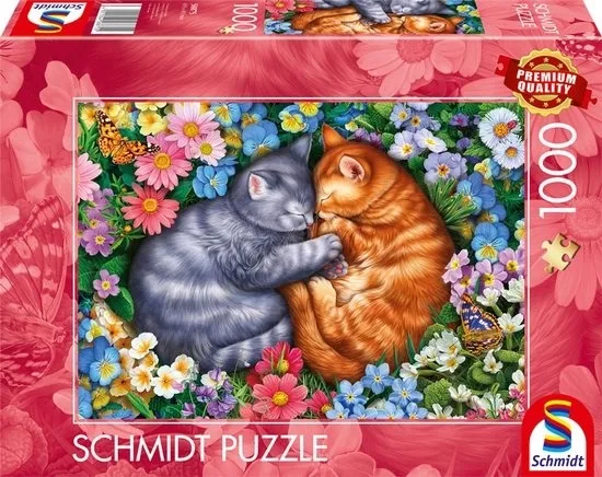 Sleeping velvet paws (1000) - Schmidt Legpuzzel de Schmidt Spiele – boîte