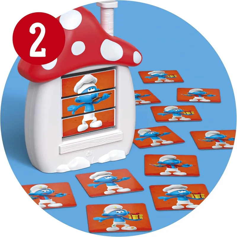 Smurfen Showdown – Bliksemsnel Reactiespel voor Kinderen de Schmidt Spiele – boîte 4 sur 5