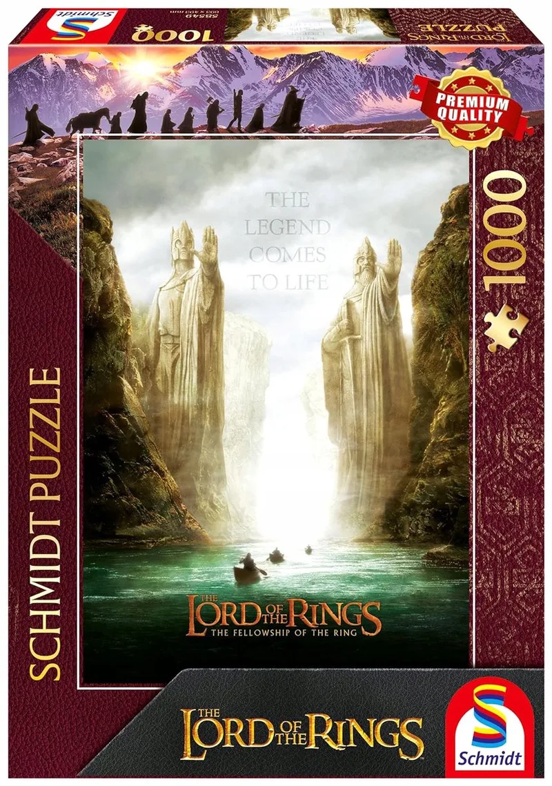 Spellen Lord of the Rings: The Fellowship of the Ring 1000 stukjes van Schmidt Spiele, editie Meerkleurig – doos