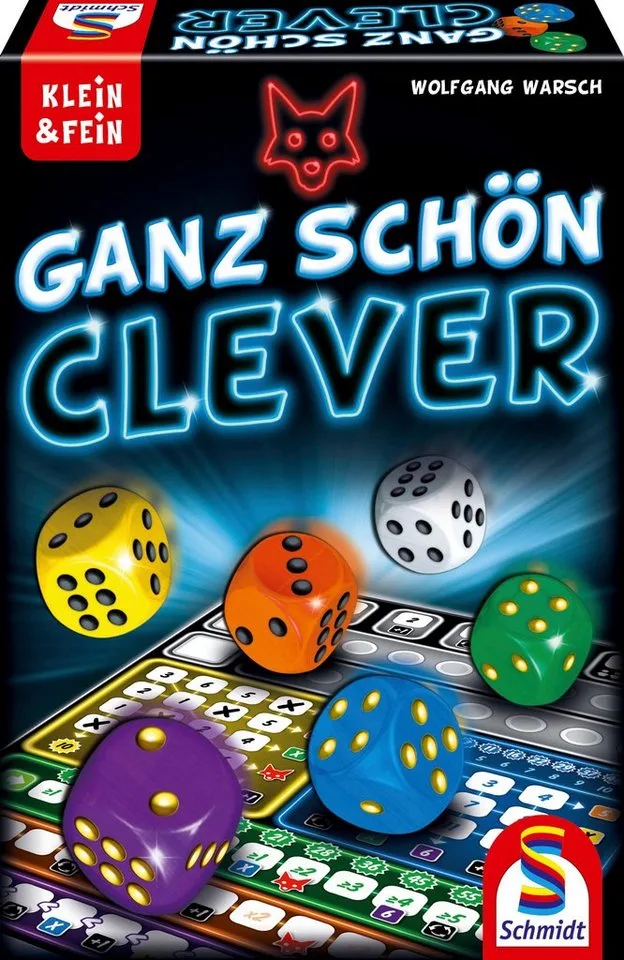 Spiel Ganz schön clever, Familienspiel van Schmidt Spiele, editie Bunt – doos