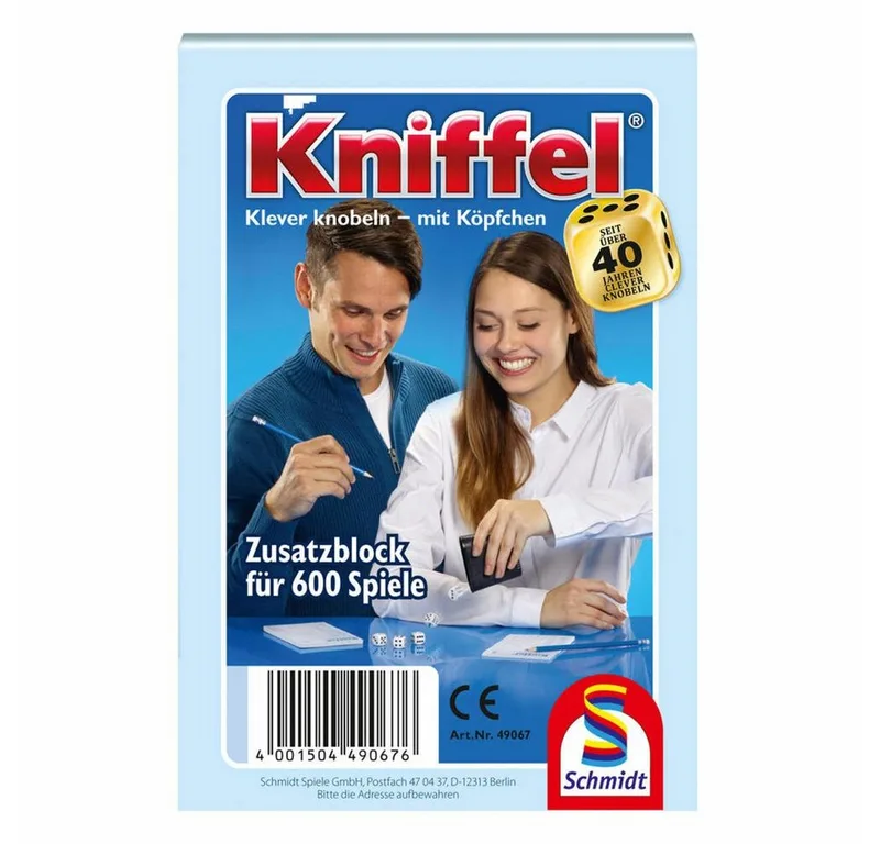 Spiel Kniffelblock de Schmidt Spiele, édition Bunt – boîte