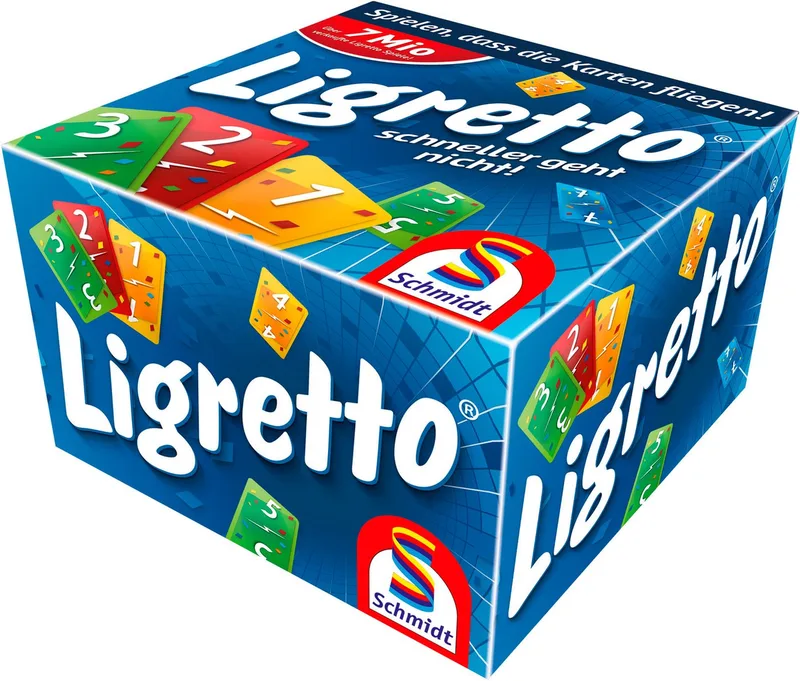 Spiel Ligretto®, blau, Kartenspiel, Made in Europe from Schmidt Spiele, Bunt edition – box
