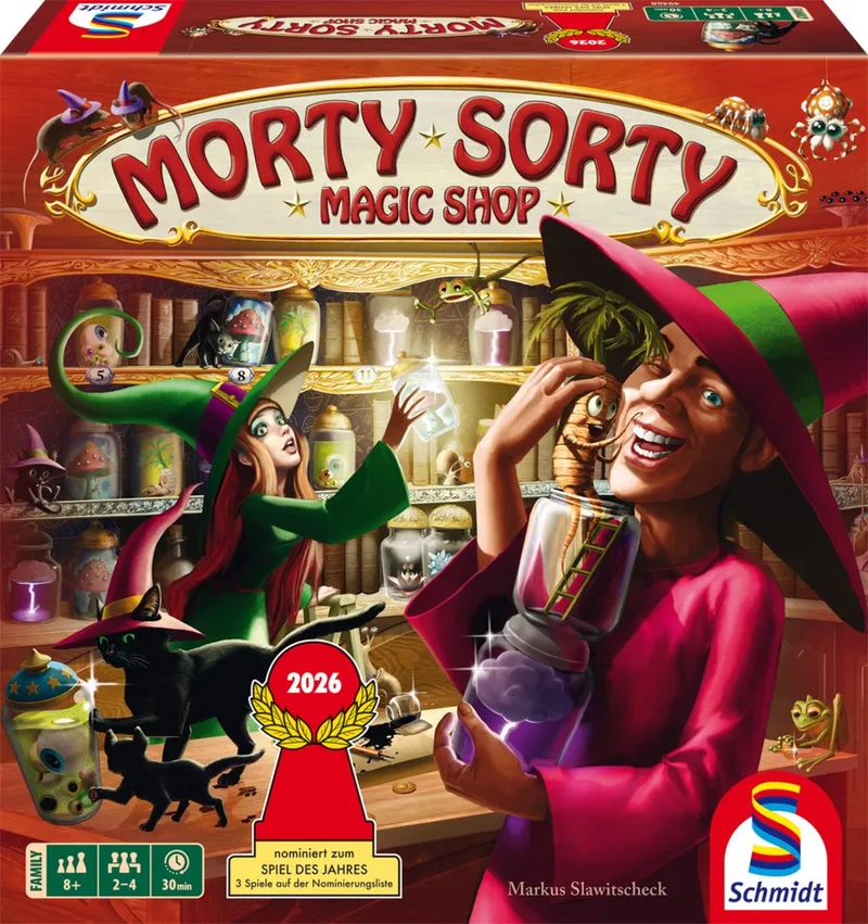 Spiel Morty Sorty Magic Shop, Familienspiel from Schmidt Spiele, Bunt edition – box