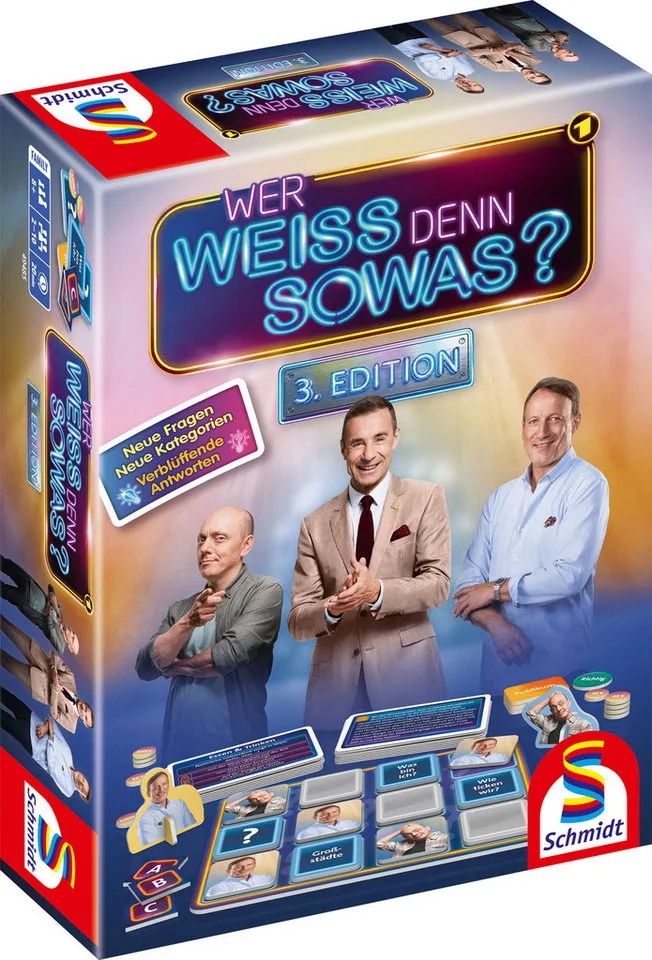 Spiel Wer weiss denn sowas? 3rd Edition, Familienspiel, Made in Europe from Schmidt Spiele, Bunt edition – box