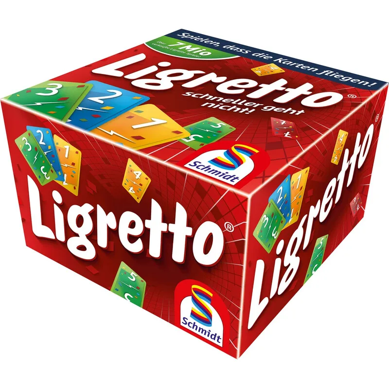 Spiele 01301 Familienspiele Ligretto®, rot ab 8 Jahre de Schmidt Spiele – boîte