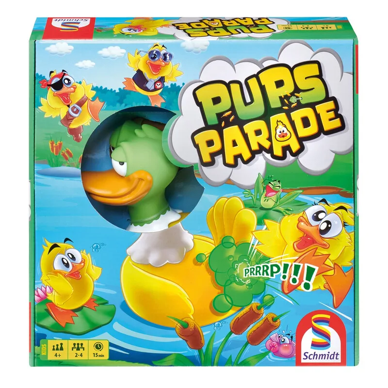 Spiele 40665 Kinderspiele Pupsparade ab 4 Jahre fra Schmidt Spiele – æske