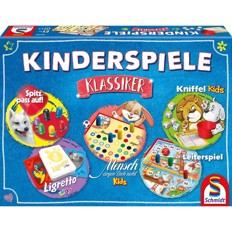 Spiele 49189 Familienspiele Kinderspiele Klassiker ab 3 Jahre von Schmidt Spiele – Schachtel