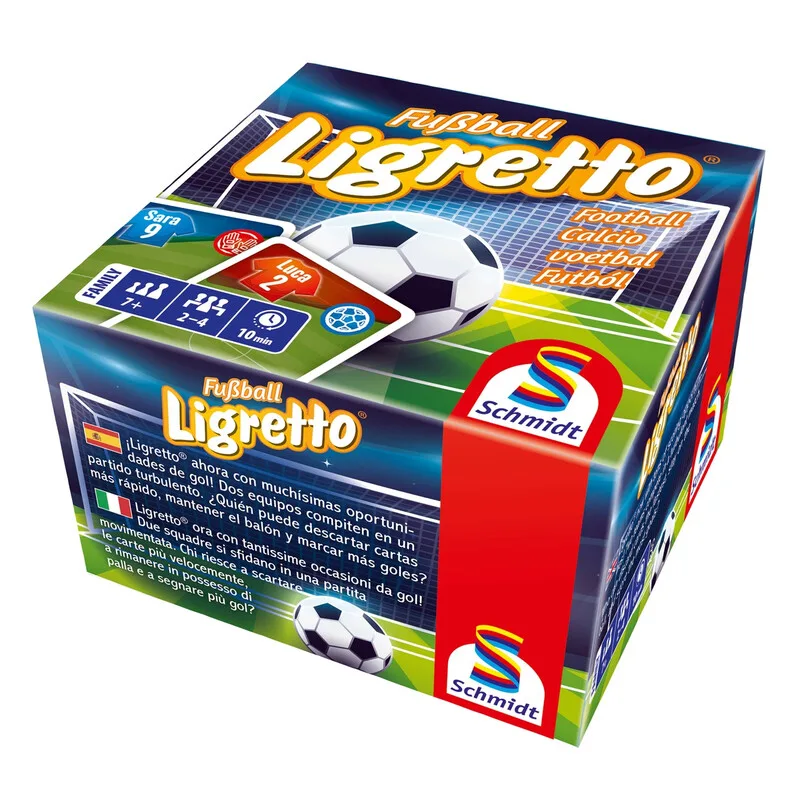 Spiele 78720 Familienspiele Ligretto®, Fußball ab 7 Jahre von Schmidt Spiele – Schachtel