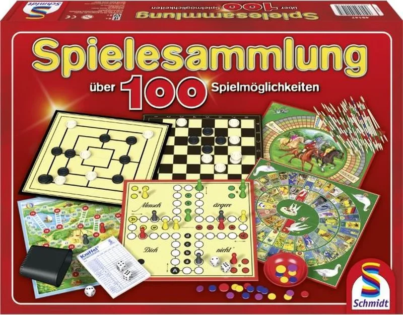 Spielesammlung, 100 Spielmöglichkeiten Bordspel from Schmidt Spiele – box